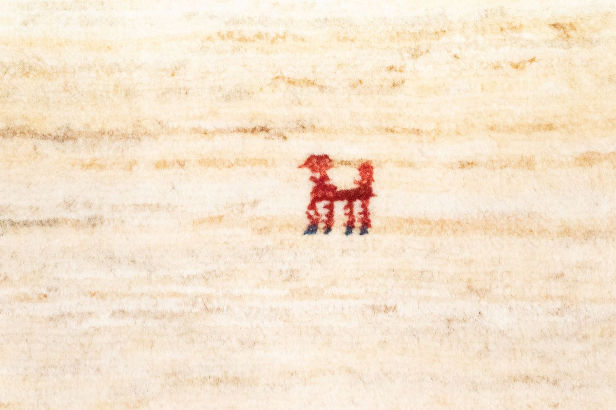 Gabbeh-tæppe - Persisk - 60 x 40 cm - beige