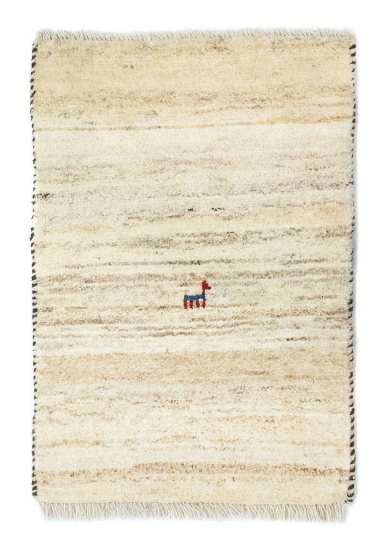 Gabbeh-tæppe - Persisk - 60 x 40 cm - beige