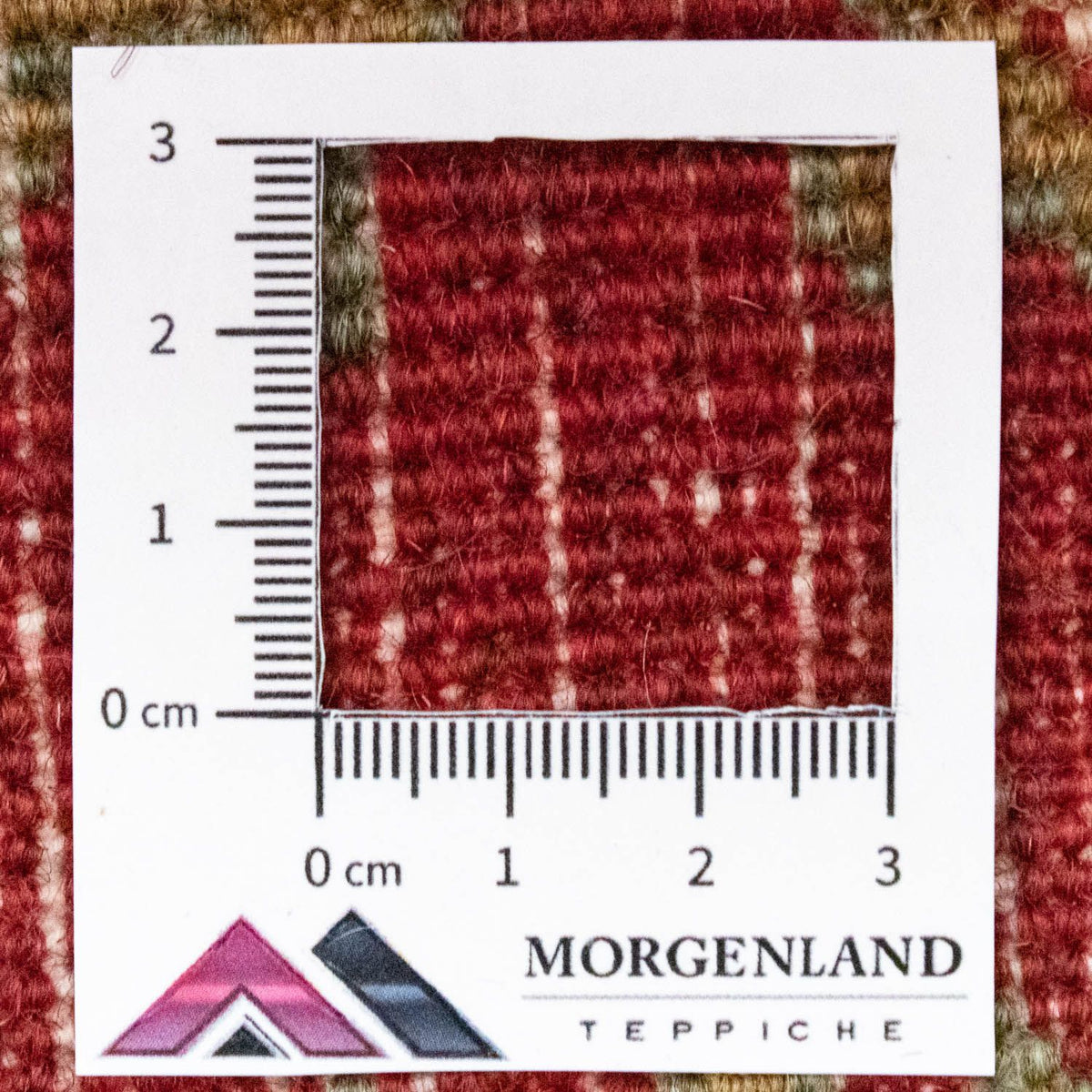 Persisk tæppe - Nomadisk firkantet  - 54 x 40 cm - rød