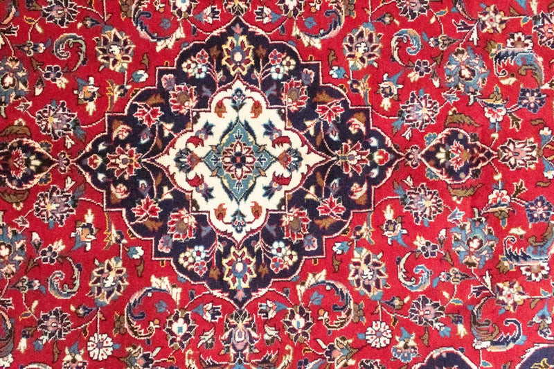 Persisk tæppe - Keshan - 251 x 146 cm - rød