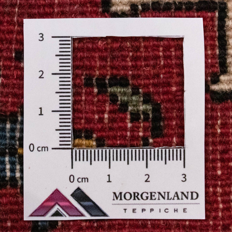 Persisk tæppe - Nomadisk firkantet  - 54 x 40 cm - rød