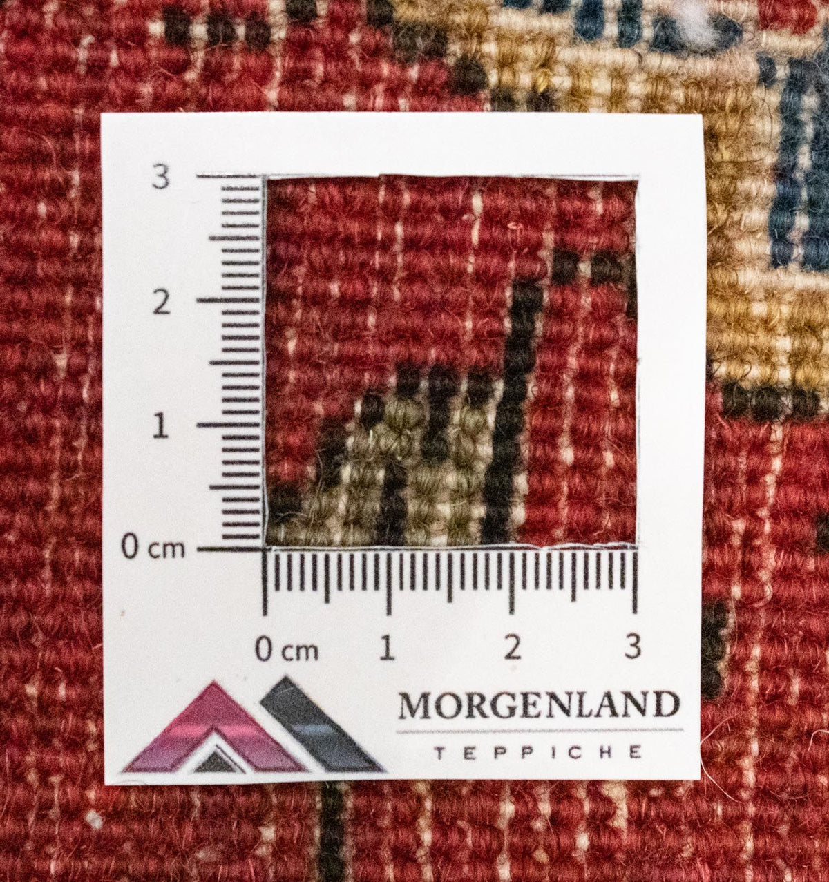 Persisk tæppe - Nomadisk firkantet  - 54 x 40 cm - rød