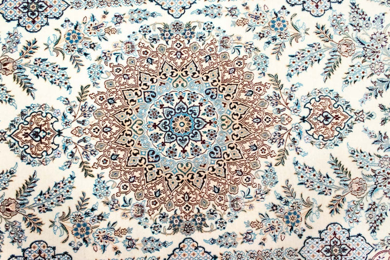 Persisk tæppe - Nain - Premium - 234 x 145 cm - naturlig hvid