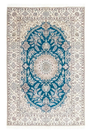 Persisk tæppe - Nain - Premium - 230 x 153 cm - turkis