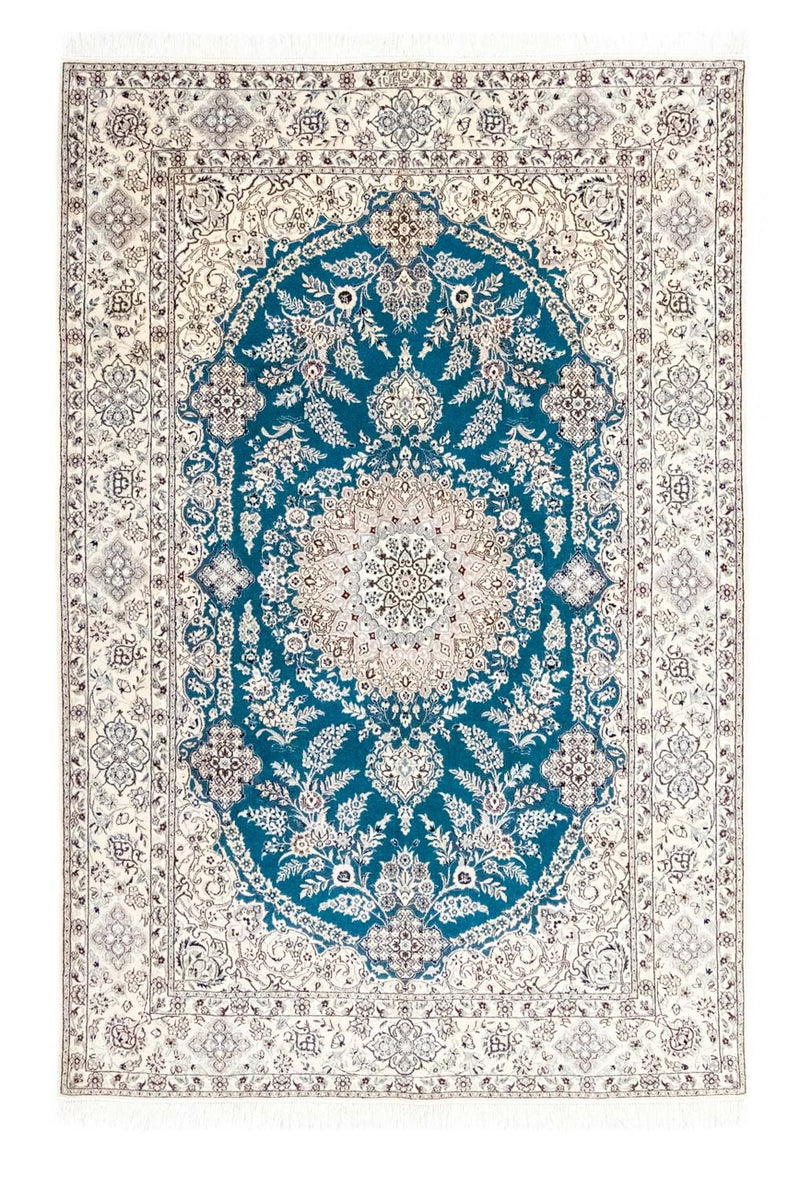 Persisk tæppe - Nain - Premium - 230 x 153 cm - turkis