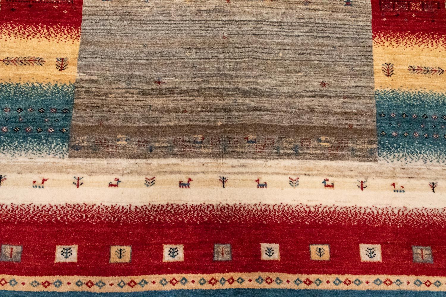 Gabbeh Tæppe - Loribaft Persisk - 212 x 148 cm - flerfarvet