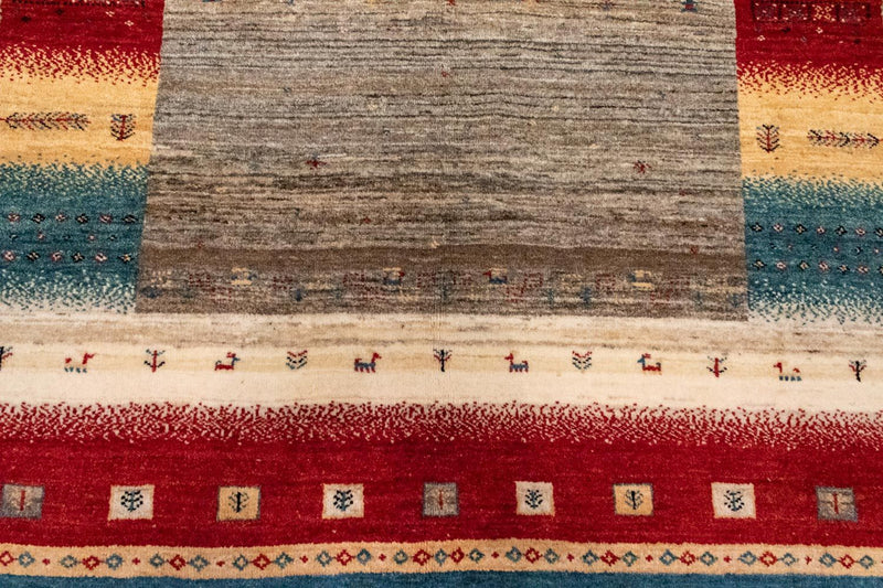 Gabbeh Tæppe - Loribaft Persisk - 212 x 148 cm - flerfarvet