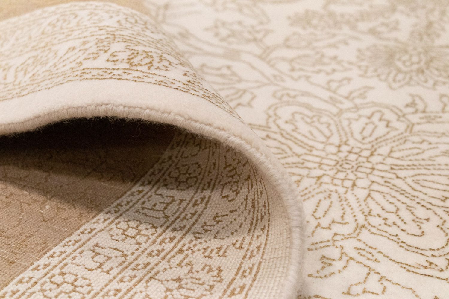 Designer tæppe - 357 x 251 cm - beige