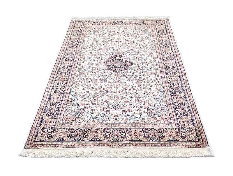 Silketæppe - Kashmir Silk - 161 x 93 cm - blå