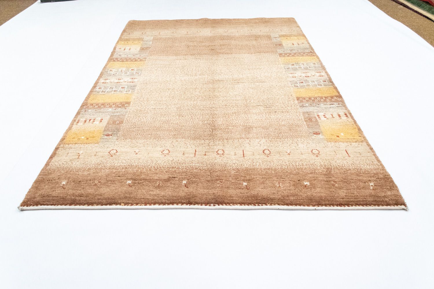 Gabbeh Tæppe - Loribaft Persisk - 250 x 159 cm - brun