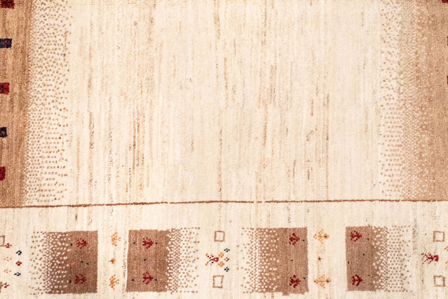 Gabbeh Tæppe - Loribaft Persisk - 258 x 154 cm - beige
