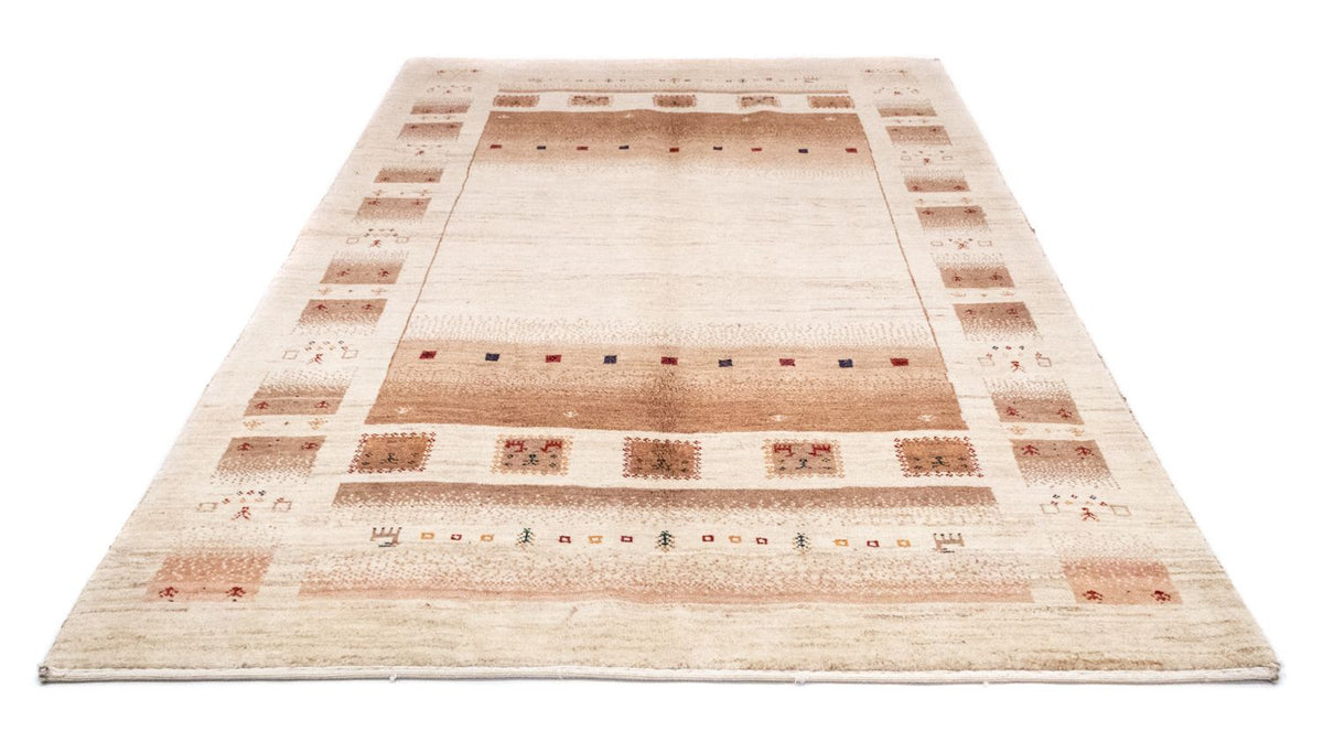 Gabbeh Tæppe - Loribaft Persisk - 258 x 154 cm - beige