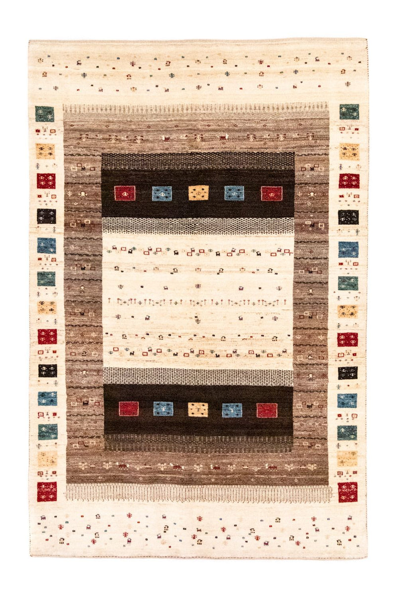 Gabbeh Tæppe - Loribaft Persisk - 260 x 170 cm - farvet
