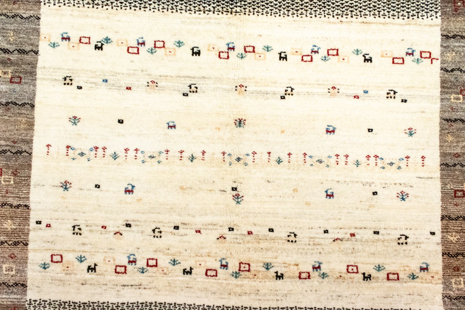 Gabbeh Tæppe - Loribaft Persisk - 260 x 170 cm - farvet