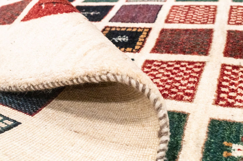 Gabbeh Tæppe - Loribaft Persisk - 247 x 152 cm - farvet