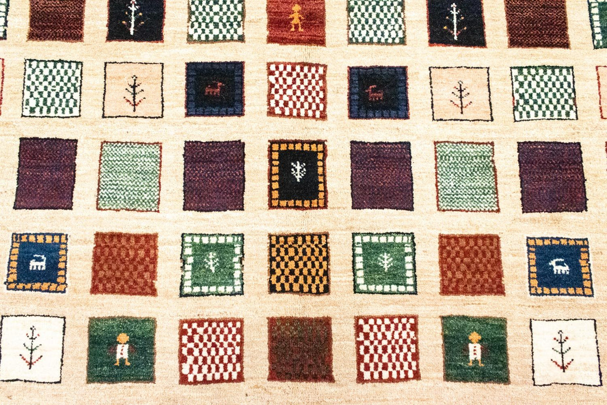 Gabbeh Tæppe - Loribaft Persisk - 250 x 160 cm - farvet