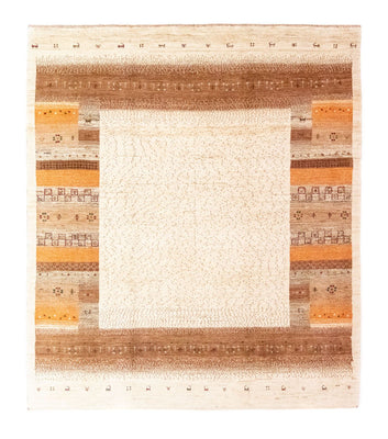 Gabbeh Tæppe - Loribaft Persisk - 237 x 200 cm - beige