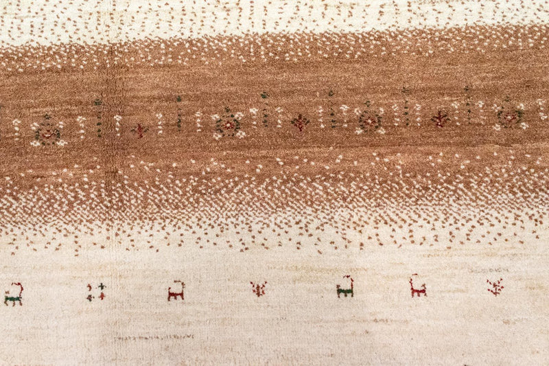 Gabbeh Tæppe - Loribaft Persisk - 237 x 200 cm - beige