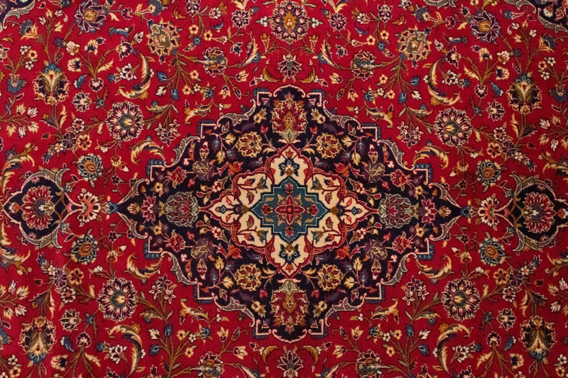 Persisk tæppe - Keshan - 353 x 255 cm - rød