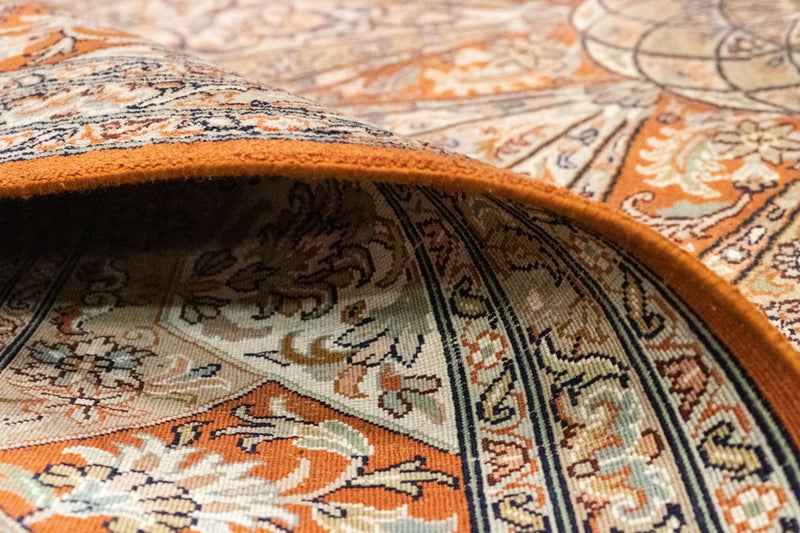 Silketæppe - Kashmir Silk - 279 x 185 cm - brun