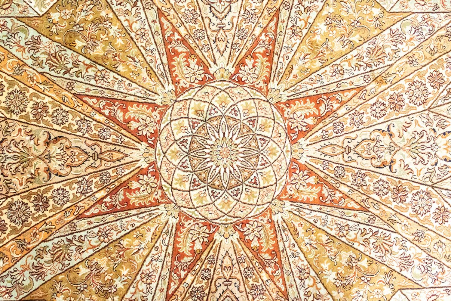 Silketæppe - Kashmir Silk - 270 x 185 cm - brun