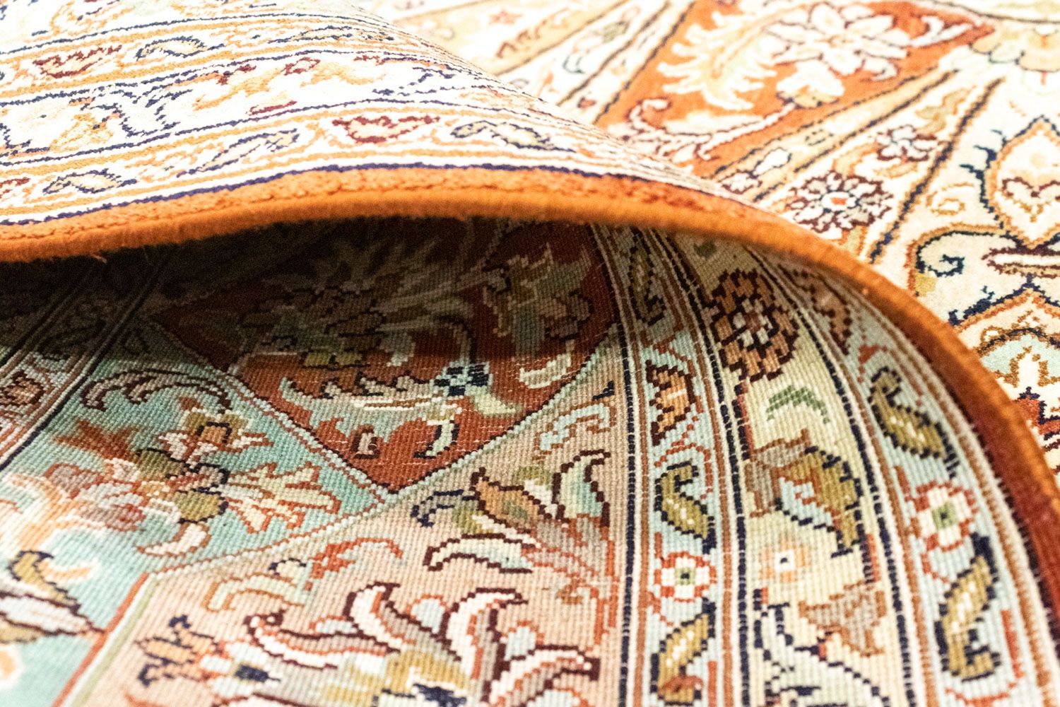 Silketæppe - Kashmir Silk - 270 x 185 cm - brun
