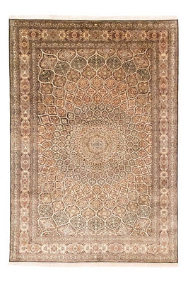 Silketæppe - Kashmir Silk - 280 x 185 cm - brun