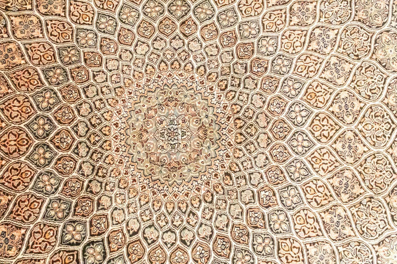 Silketæppe - Kashmir Silk - 280 x 185 cm - brun