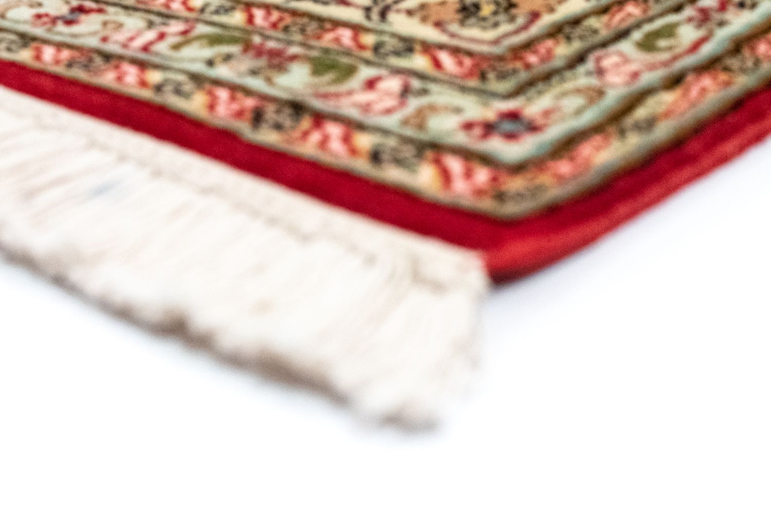 Silketæppe - Kashmir Silk - 250 x 167 cm - rød