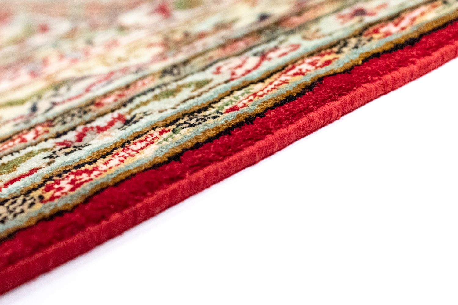 Silketæppe - Kashmir Silk - 250 x 167 cm - rød
