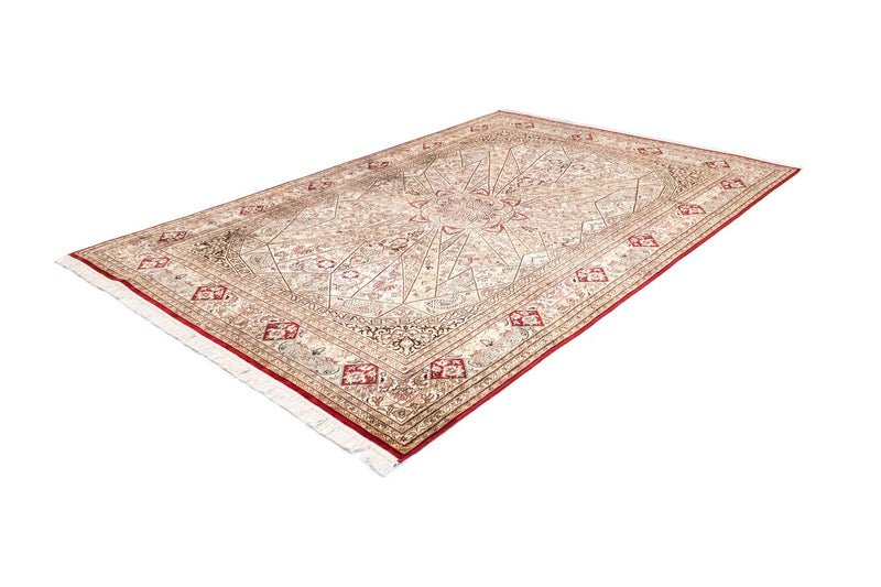 Silketæppe - Kashmir Silk - 250 x 167 cm - rød