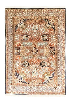 Silketæppe - Kashmir Silk - 229 x 152 cm - beige
