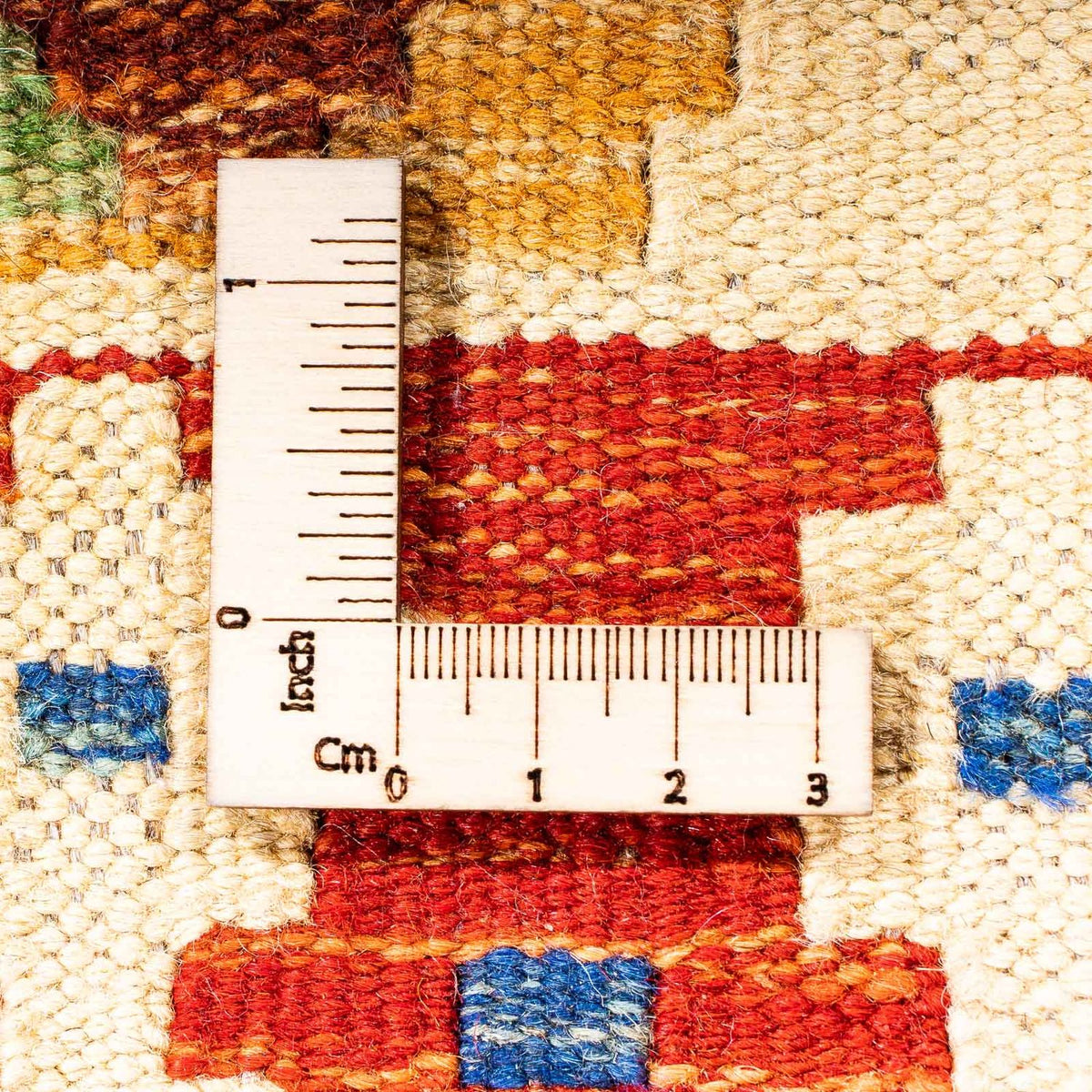 Løber Kelim Carpet - Splash - 305 x 81 cm - beige