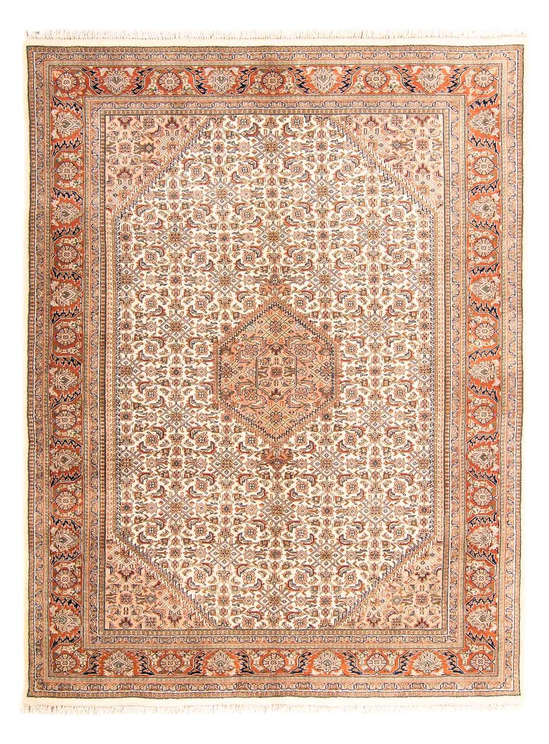 Orientalsk tæppe - Bijar - Indus - 242 x 173 cm - beige
