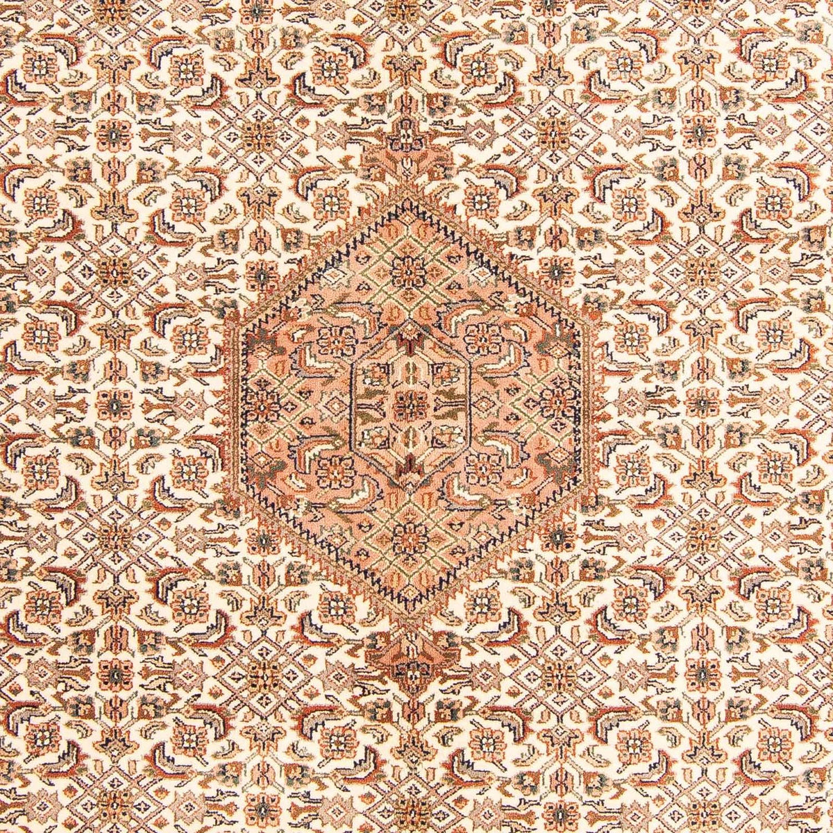 Orientalsk tæppe - Bijar - Indus - 242 x 173 cm - beige