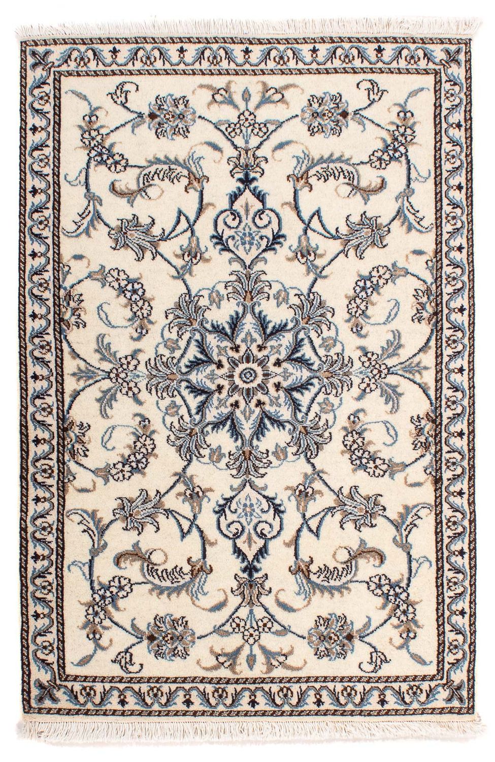 Persisk tæppe - Nain - 137 x 90 cm - beige