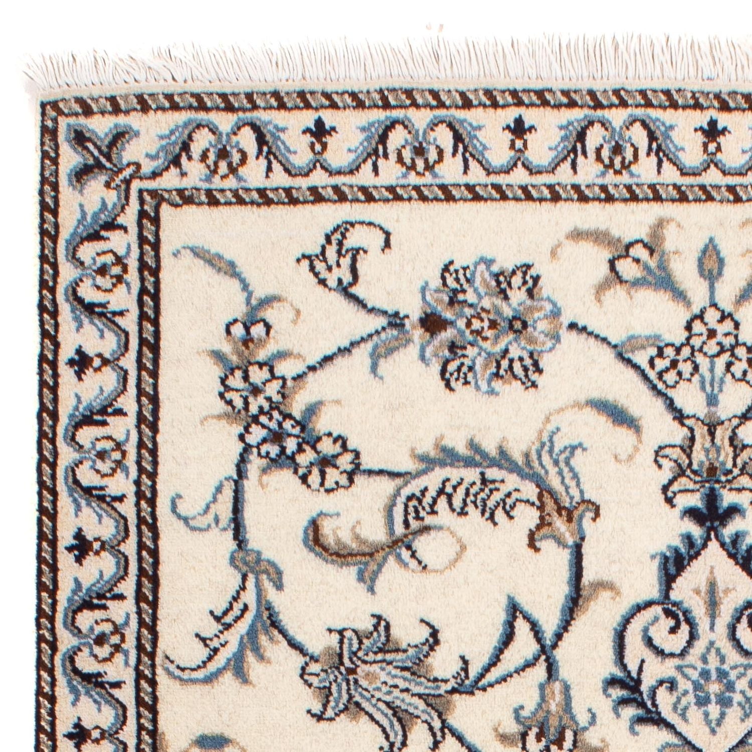 Persisk tæppe - Nain - 137 x 90 cm - beige