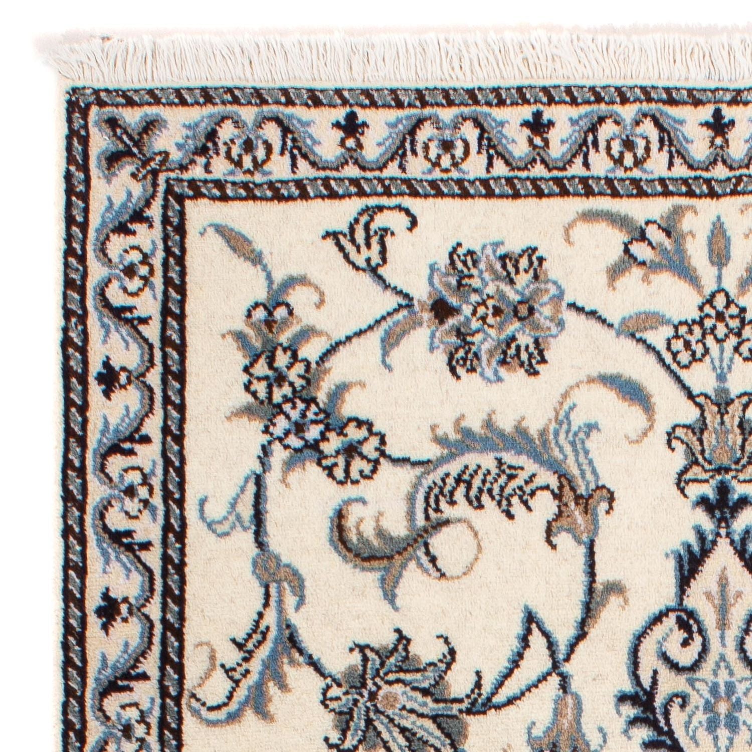 Persisk tæppe - Nain - 137 x 88 cm - beige