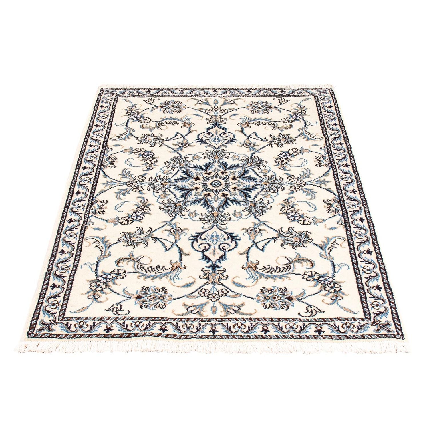 Persisk tæppe - Nain - 137 x 88 cm - beige