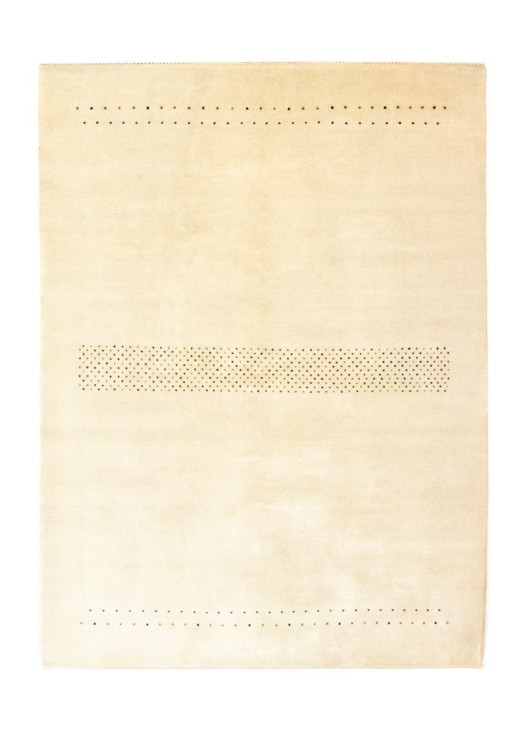 Gabbeh Tæppe - Loribaft Persisk - 238 x 175 cm - beige