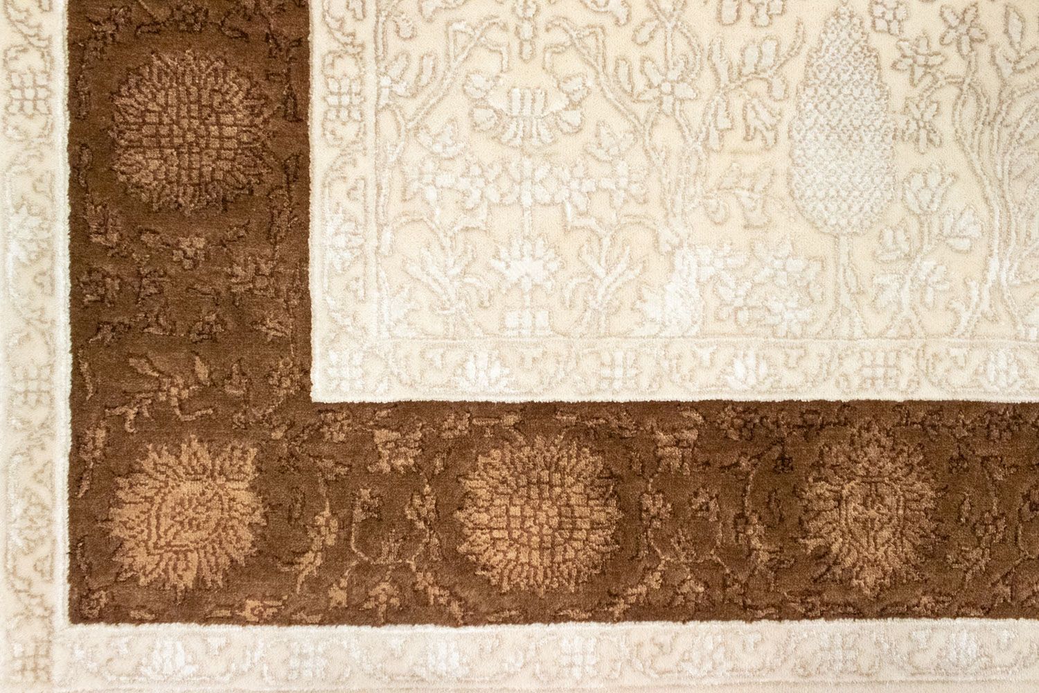 Designer tæppe - 240 x 173 cm - beige