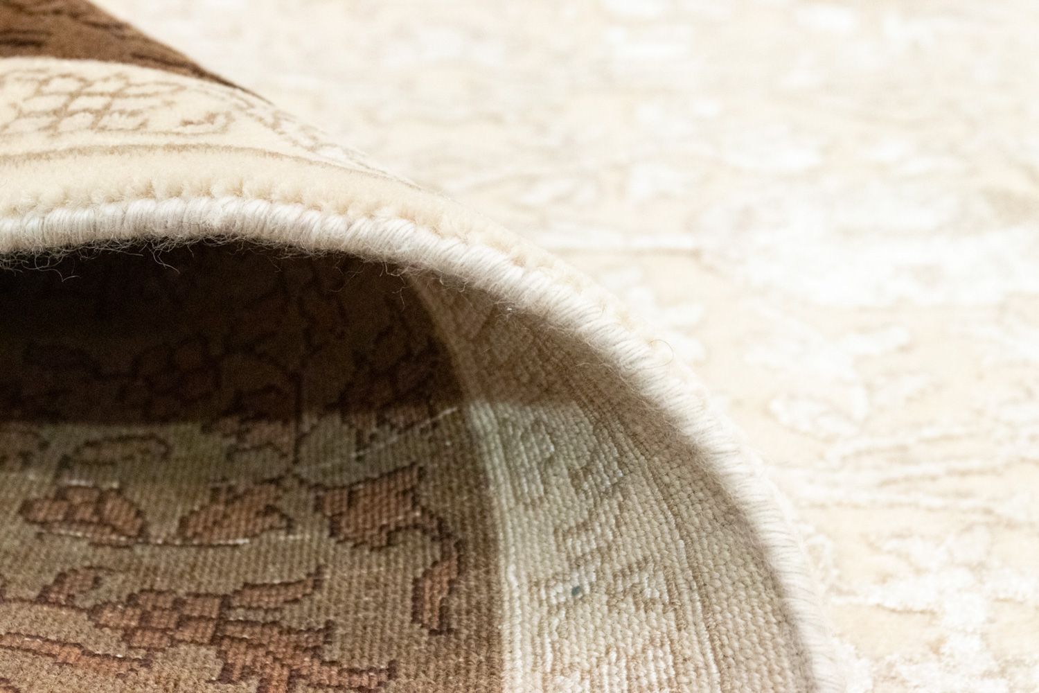 Designer tæppe - 240 x 173 cm - beige