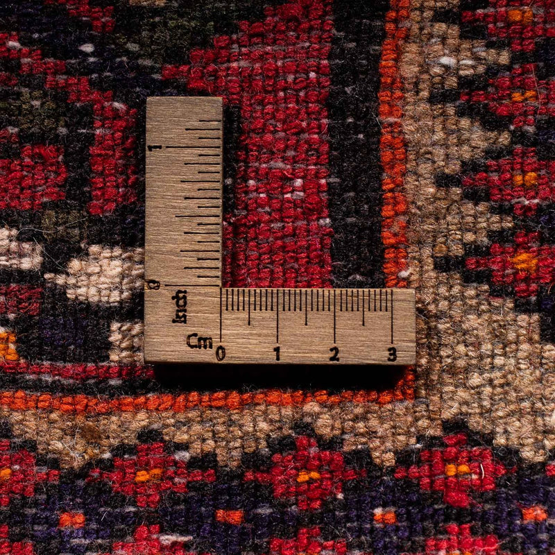 Persisk tæppe - Nomadisk - 226 x 146 cm - mørkerød