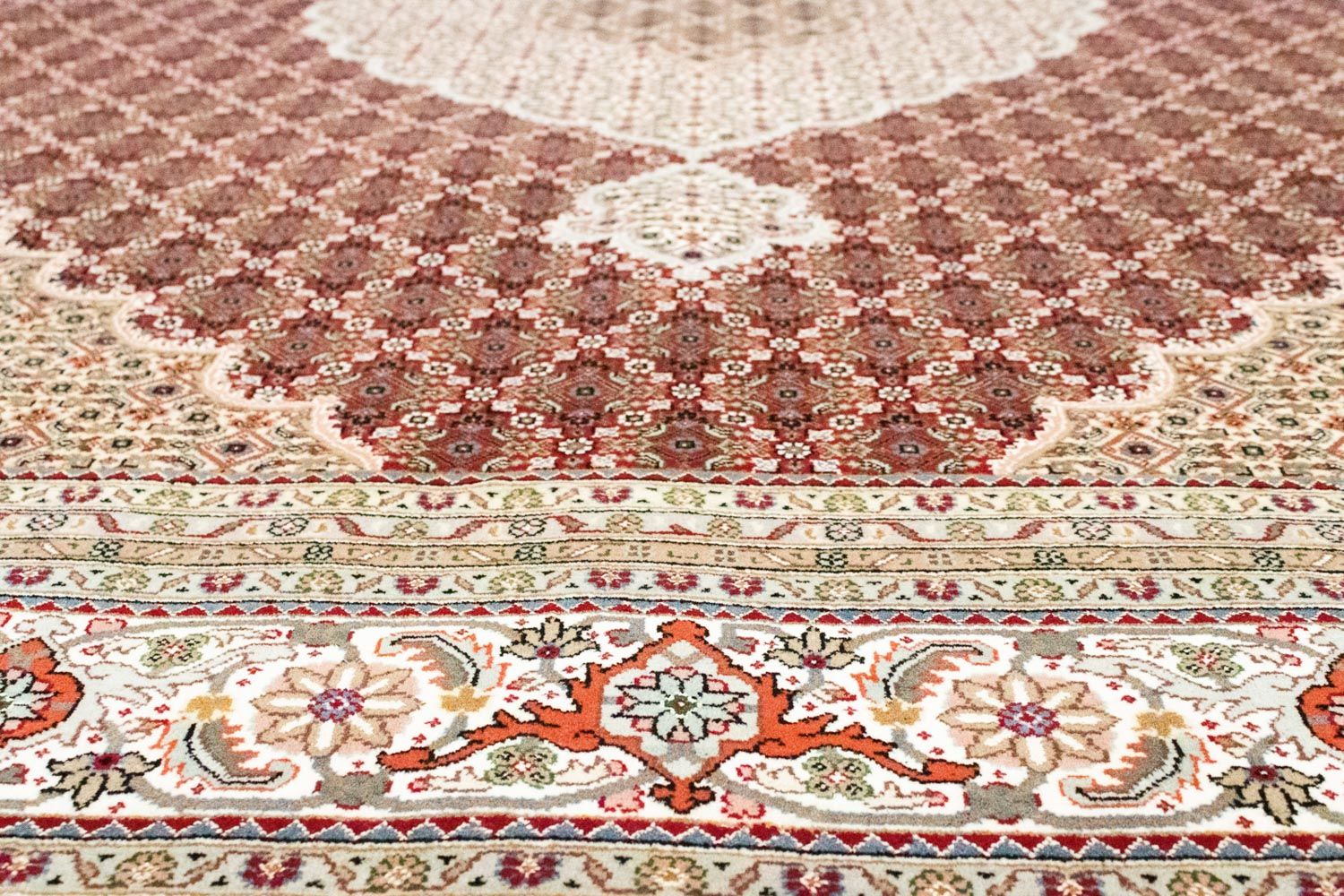 Persisk tæppe - Tabriz - 306 x 249 cm - rød