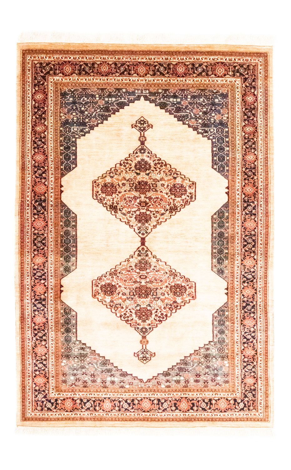 Persisk tæppe - Nomadisk - 235 x 155 cm - beige