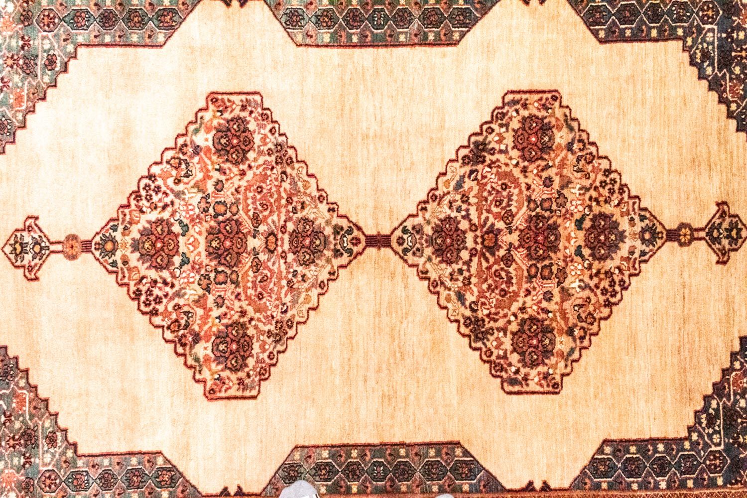 Persisk tæppe - Nomadisk - 235 x 155 cm - beige