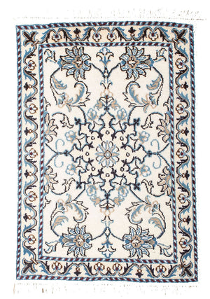 Persisk tæppe - Nain - 81 x 58 cm - beige