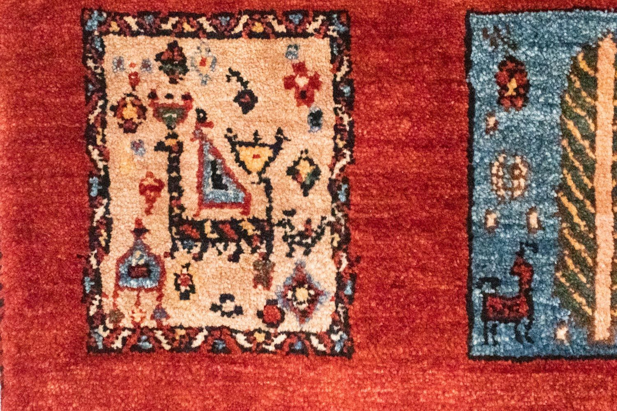 Persisk tæppe - Nomadisk - 244 x 158 cm - orange