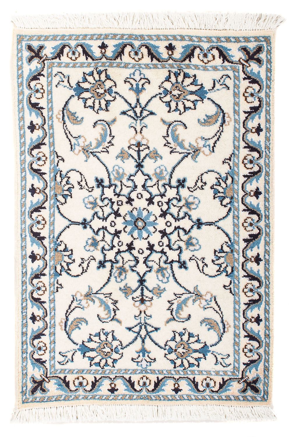 Persisk tæppe - Nain - 84 x 57 cm - beige
