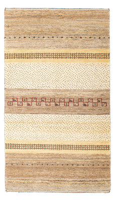 Gabbeh Tæppe - Loribaft Persisk - 138 x 79 cm - beige